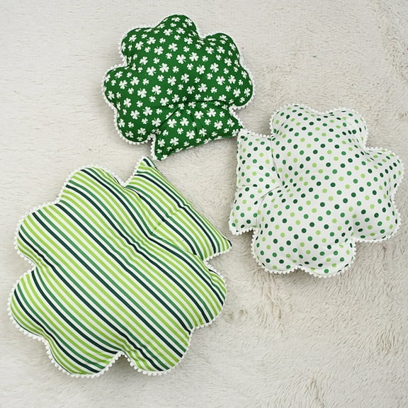 St Patricks Day Decor Throw Pillow Shamrock Linen Pillow Case Suitable For Home Sofa Bedroom Living Room Sofa Farmhouses Decoration