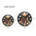 thumbnail image 5 of Yayeee Wall Clock for Living Room 9.5 inch Battery Operated Round with Holder, Abstract Mountain, 5 of 7
