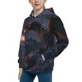 thumbnail image 2 of Daiia Fire Breathing Dragon Twilight for Boys Fashion Hoodies & Sweatshirts with Kangaroo Pocket,Hooded Sweatshirt for Kid, Breathable& Moisture Wicking-X-Large, 2 of 6