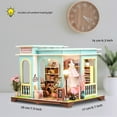 JSCDRPDWL DIY Miniature House Kit Mini Tailor Shop Dollhouse Making Kit