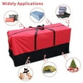 thumbnail image 2 of Fmxomd Christmas Tree Storage Bag, Fits Up 10 Ft Tall Artificial Trees, Cloth Material,Heavy Duty Tree Bag,Dustproof Storage Bag with Durable Reinforced Handles & Dual Zipper, Red, 2 of 9