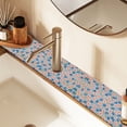 thumbnail image 2 of Yayeee Faucet Mat for Kitchen Sink 14.7" Diatomite Long Splash Guard Pad, Small Pink Flower, 2 of 7