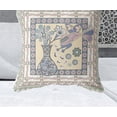 thumbnail image 2 of 28" x 28" Green Peacock Blown Seam Floral Indoor Outdoor Throw Pillow, 2 of 5