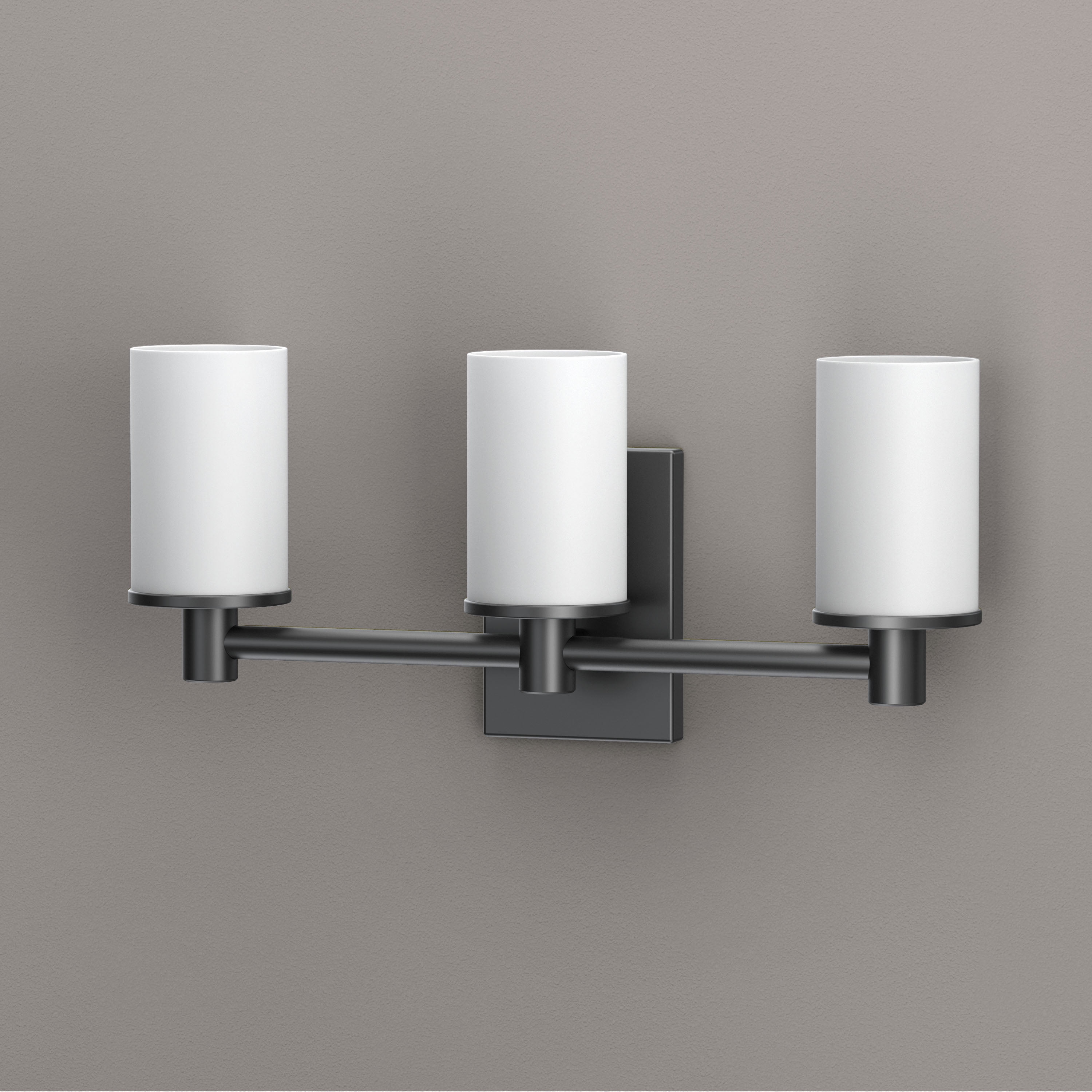 Gatco 1705MX Modern Farmhouse Triple Sconce, Matte Black