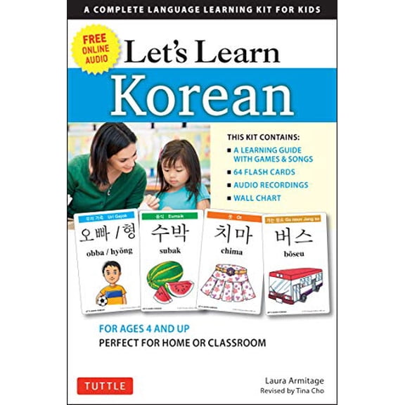 Pre-Owned Let's Learn Korean: 64 Basic Korean Words and Their Uses: 64 Basic Korean Words and Their Uses (Flash Cards, Free Online Audio, Games & Songs, Learning Guide and Wall Chart) Paperback