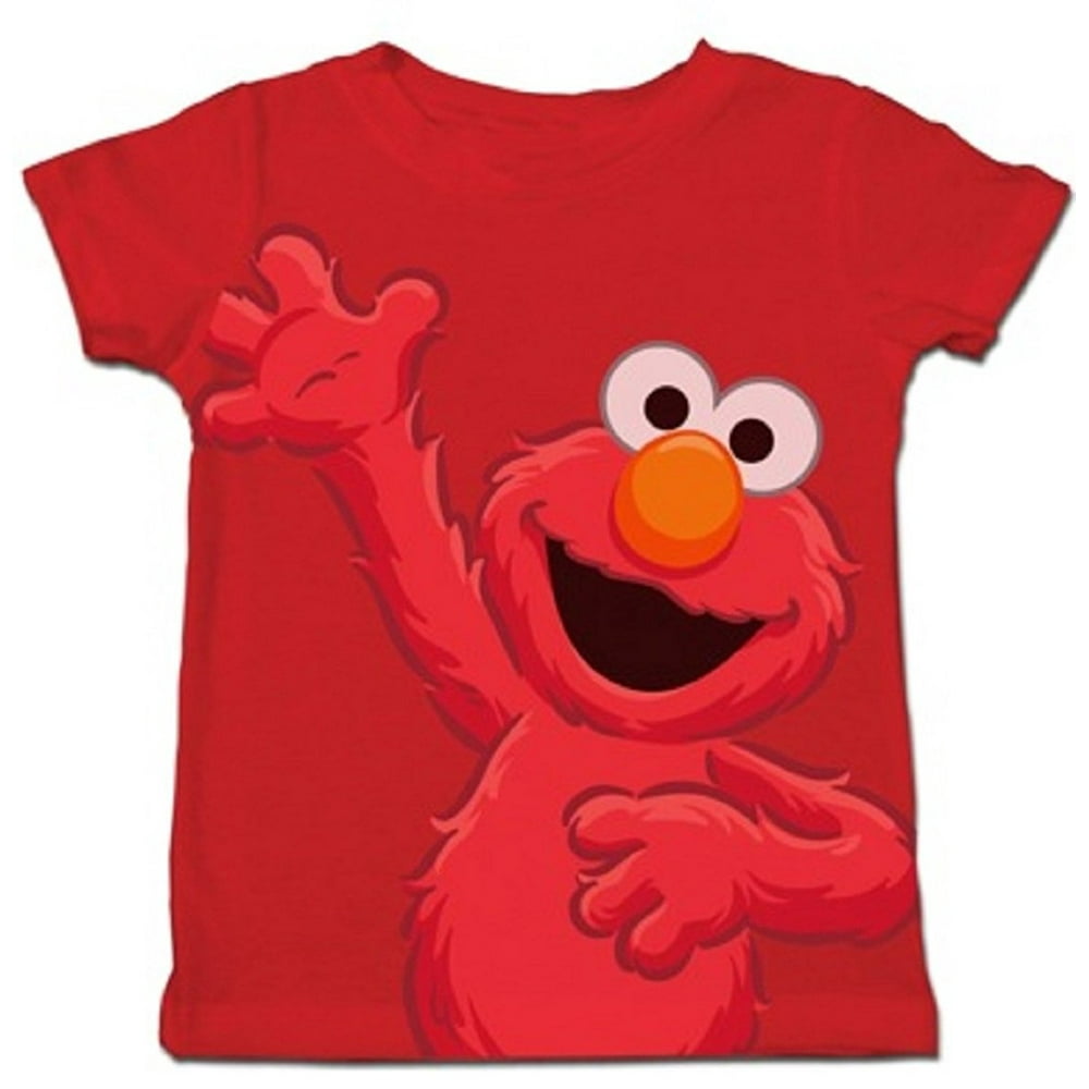 Mighty Fine Sesame Street Jumbo Posing Elmo Toddlers Red TShirt