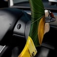 thumbnail image 5 of Banana Steering Wheel Cover, 14.5 Inch, Printing, PVC Leather, Auto Accessories for Car Wheel Covers, 5 of 6