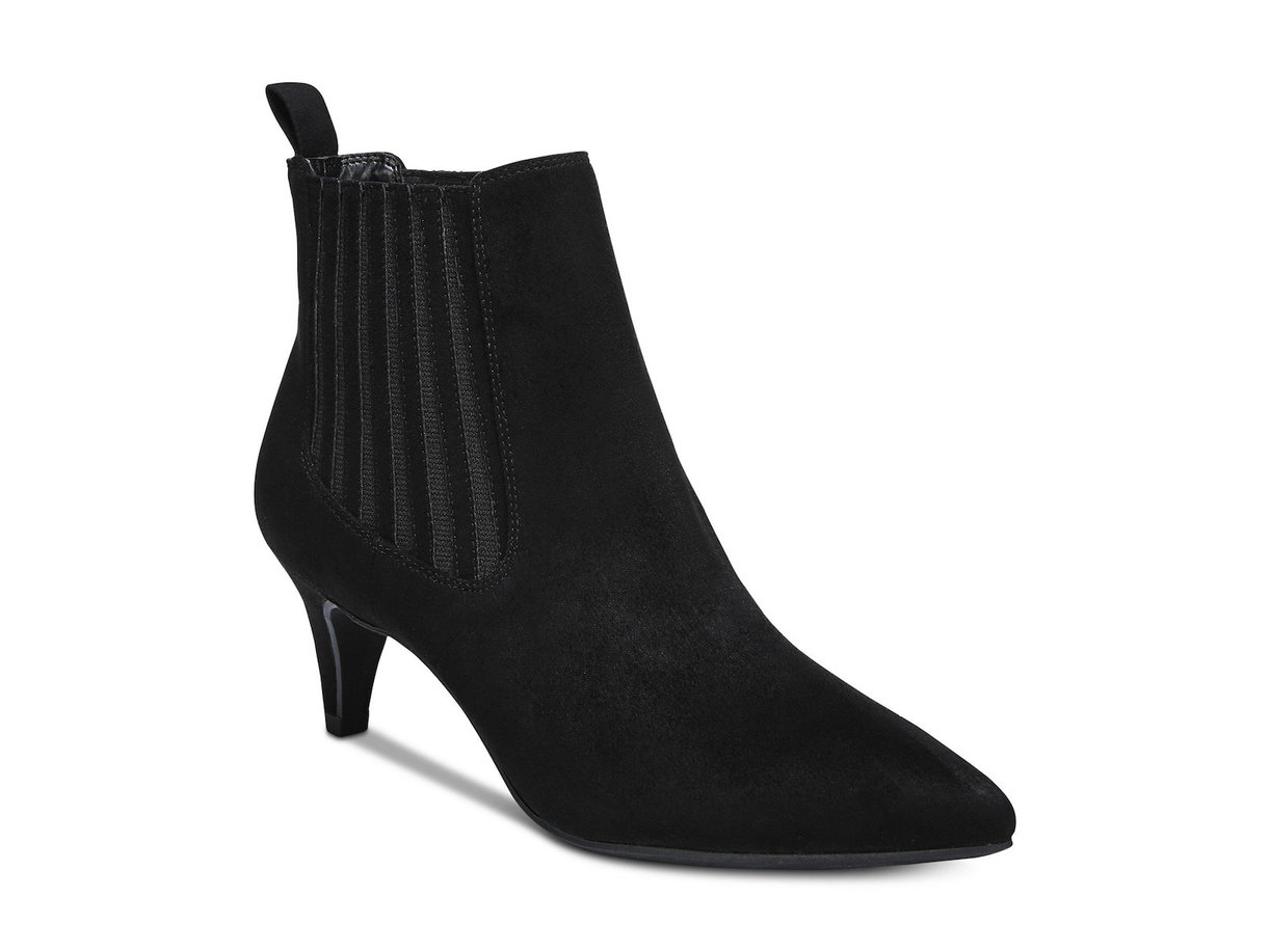 Bar III Womens Elizaa Pointed Toe Ankle Chelsea Boots, Black, Size 5.0