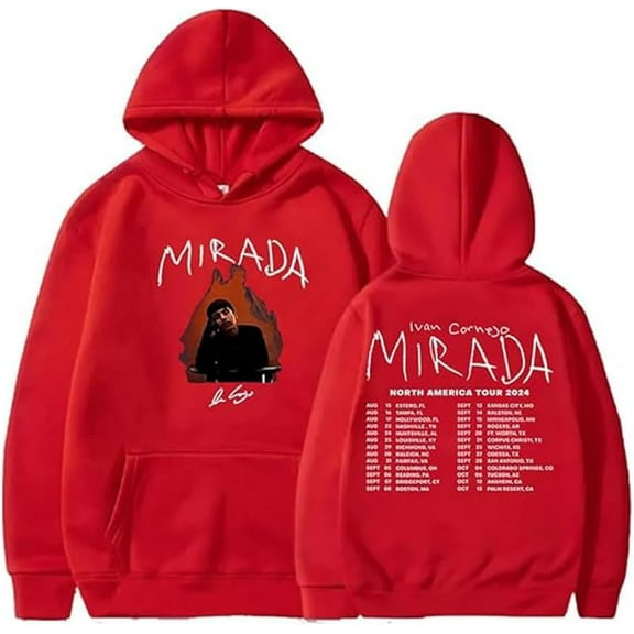 Ivan Mirada Tour 2024 Merch Hoodie For Men Women Fashion Cornejo Long Sleeve Sweatshirts Pullover Hoodies