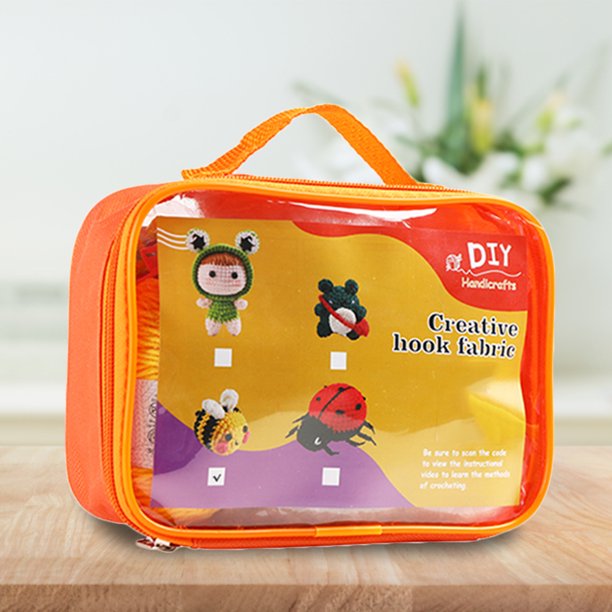 Juegos De Agujas De Ganchillo Juegos De Agujas De Ganchillo Kits de ganchos de ganchillo para principiantes, manualidades hechas a mano, ganchos de tejer para bricolaje (rana)