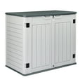 thumbnail image 2 of Ktaxon 260 Gallon Storage Deck Box Courtyard Storage Box HDPE Plastic,Gray, 2 of 8