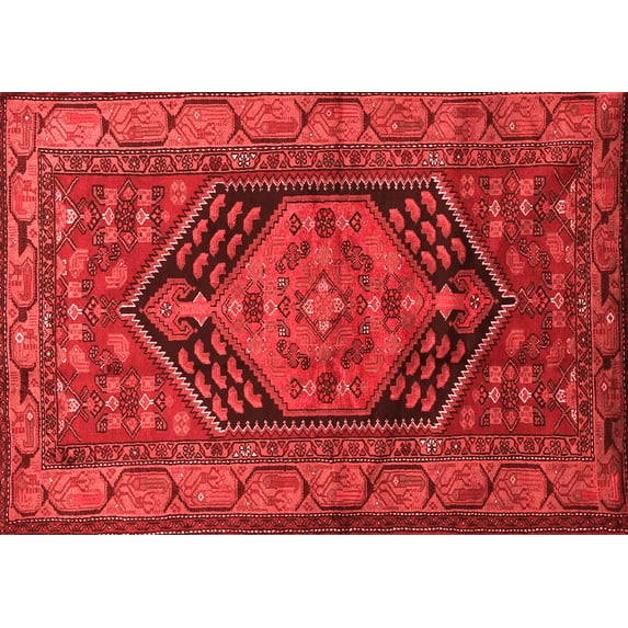 Ahgly Company Indoor Rectangle Persian Red Traditional Area Rugs, 7' x 10'
