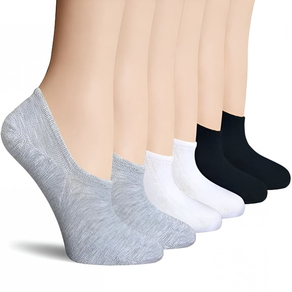 TELOLY No Show Socks for Women, Thin Low Cut Ankle Footies with Non-Slip Heel Grippers, Breathable Stretchy Liners for Flats, Sneakers, and Loafers