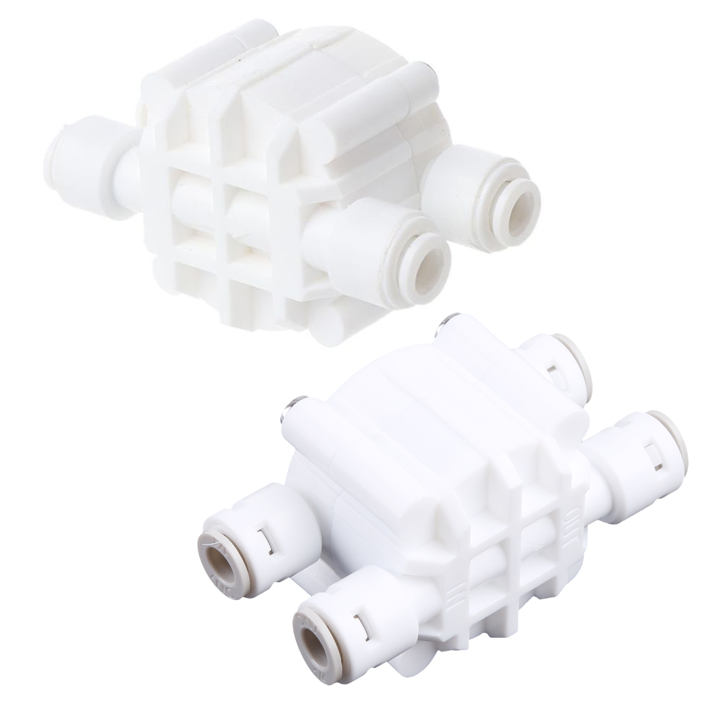 Smarald® 1/4 X 1/4 Reverse Osmosis Connector With Check Valve – RO Fitting, Aquarium