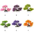 thumbnail image 2 of Bonsai de simulación Injueey pino plantas artificiales maceta de plástico decoración Verde, 2 of 6