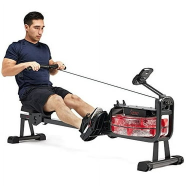 Sunny Health & Fitness Water Rowing Machine Rower for Home Exercise ...