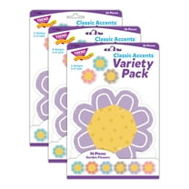 TREND Garden Flowers Classic Accents Variety Pack, 36 Per Pack, 3 Packs