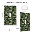 thumbnail image 5 of Kll Camouflage Shark Wall Plate,Gloss Finish,Standard Size 1 - 5" X 3", Polycarbonate Thermoplastic,Electric Receptacle Plug Covers, 5 of 8