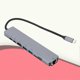 thumbnail image 2 of 8 In 1 USB C to 2 USB 3.0 5Gbs SD TF Slot 4K 60Hz Type C Hub Adapter PD Charging 1000Mbps RJ45 LAN (Silver and Light Grey), 2 of 4