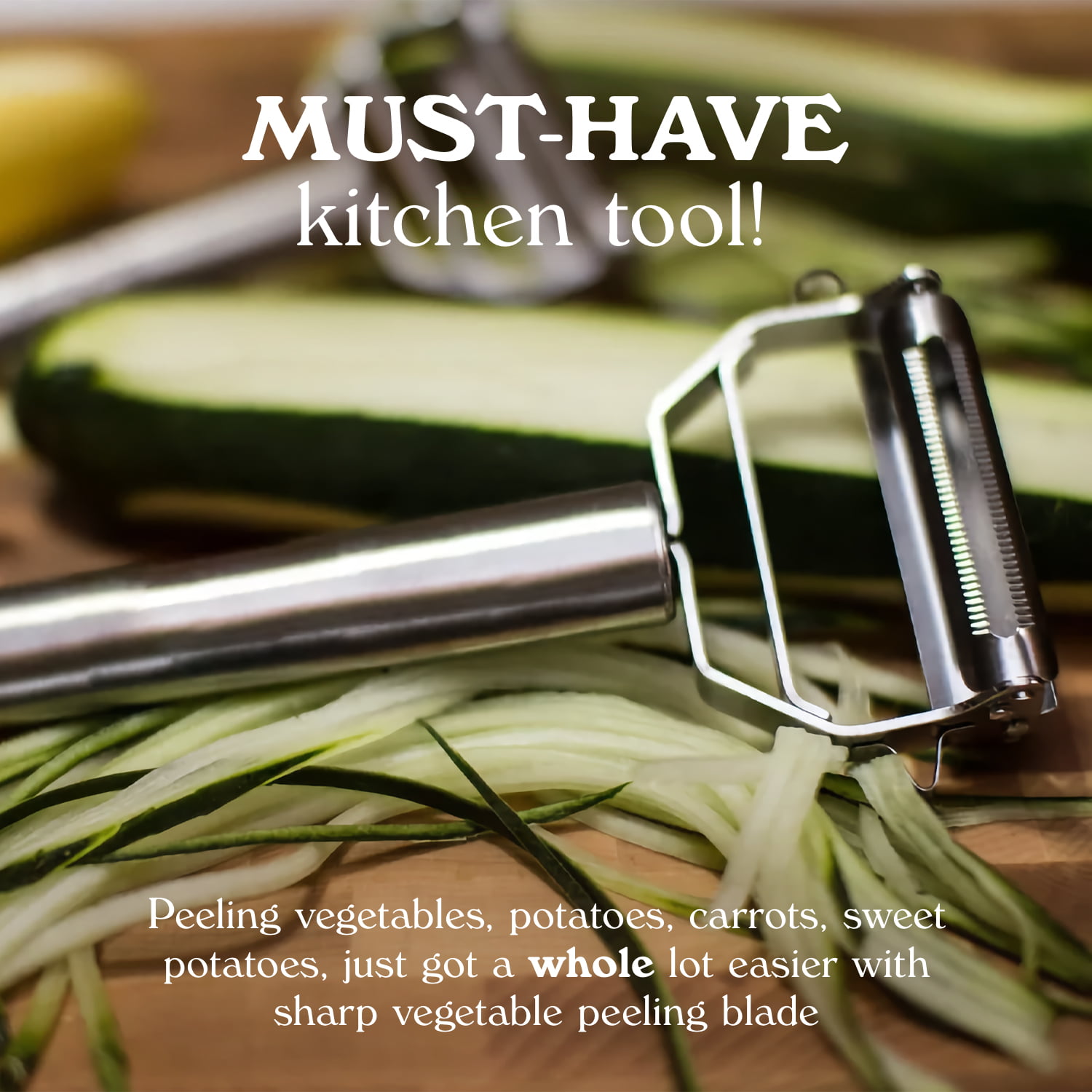 BUSWELL CAST METAL PEELER – SERRATED / STAINLESS STEEL – Cocktail Kingdom