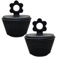 thumbnail image 1 of Tapón de bañera universal Yuxing de silicona color negro, 1 of 5