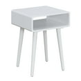 thumbnail image 2 of Pemberly Row Table d'Appoint Carrée Contemporaine, Fini Bois Blanc, 2 of 3