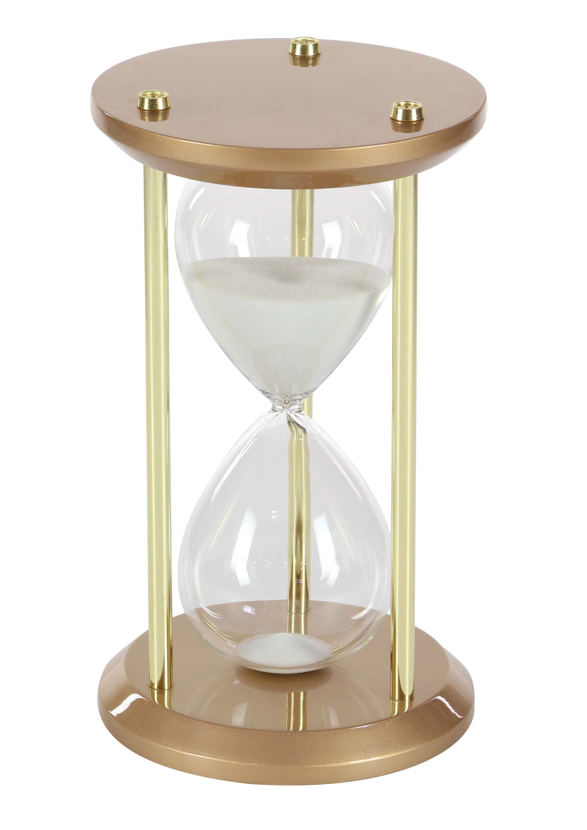 Decmode Glam 12 X 7 Inch Wood And Glass 60 Minute Bronze Hourglass Decmode glam 12 x 7 inch wood and glass 60 minute bronze hourglass