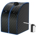 thumbnail image 1 of Patiojoy Portable Steam Sauna Spa Household Personal Sauna Tent with 9-Level Temperature &Timer Black, 1 of 5