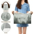 thumbnail image 5 of Yayeee Foldable Storage Basket for Shelves with Handles Waterproof Cloth Bins, Foggy Forest, 5 of 7