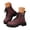 Wine, variant on Womens Halloween Platform Combat Boots Chunky Lug Sole Lace up Gothic Chain Studded Punk Ankle Booties Size 6-9