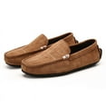thumbnail image 3 of Men's Casual Loafers Slip On Leather Shoes Male Lightweight Driving Shoes Moccasins Classic Penny Loafer Flats Boat Shoes Outdoor Walking Shoes, 3 of 13