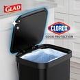thumbnail image 3 of Glad Step Trash Can, Series 2 Soft Close Garbage Bin with Odor Protection, 13 Gal, Black, 3 of 12