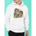 thumbnail image 2 of Dragon And Tiger Fighting.  Hoodie Men -Image by Shutterstock, Male 3X-Large, 2 of 4