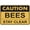 Warning Sign 3, variant on Caution Bees Stay Clear Sign For Business 8"x12" Rust Free Aluminum Uv Printed,4 Pre-Drilled Holes.DurableWeatherproof