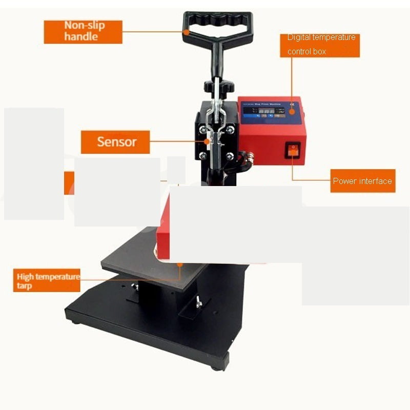 Heat Transfer Machine Cap Hat Heat Press Small Stamping Machine 15 * 15 Ironing Machine And Equipment ,Fast-Drying Ink with Crisp Output