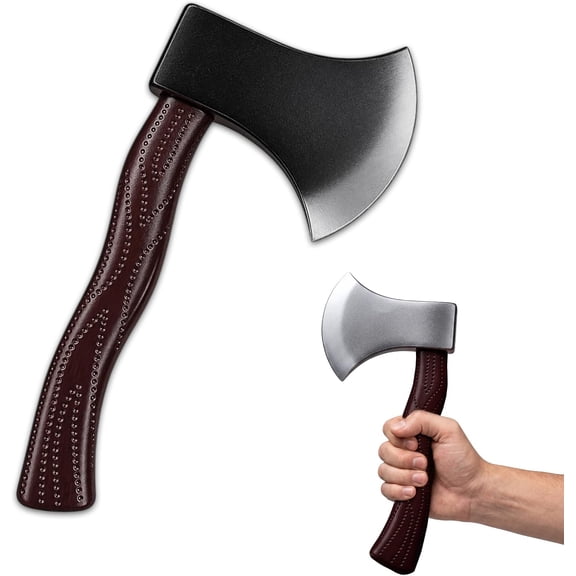 4E's Novelty Foam Axe Prop Lumberjack Hatchet Toy - Halloween Costume Prop For Kids and Adults