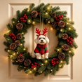 thumbnail image 4 of Dalxymotic Christmas Dog Hanging Ornament, Cute Puppy Xmas Hanging Pendant, Festive Themed Hang Tag Decor, Seasonal Decorative Dangler for Home, Indoor, Party, Tree, Mantel, 4 of 6