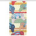 thumbnail image 1 of Rideau de Douche Rétro pour Salle de Bain, Rideau de Douche en Polyester avec Crochets, Rideau de Douche Moderne, Rideau de Douche Art Déco, Rideau de Douche 36x72 Pouces, 7 Crochets, 1 of 5