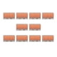 thumbnail image 4 of Terminal de abrazadera de bloque de cables, 10 piezas Abrazadera de bloque de cables Conector rápido Conector industrial Características de vanguardia, 4 of 9