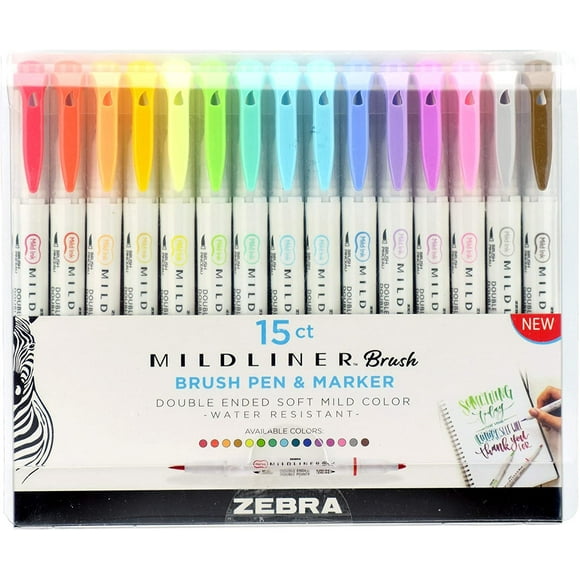 Bolígrafo Mildliner Zebra Pen de 15 unidades color