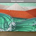 thumbnail image 6 of Ambesonne Ocean Place Mats Set of 4, Navy Sealife with Waves, Standard Size, Sky Blue Orange, 6 of 6