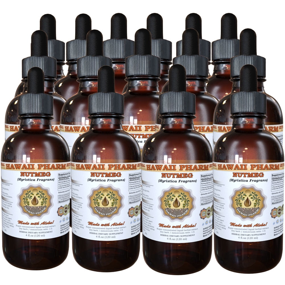 Nutmeg (Myristica Fragrans) Tincture, Organic Dried Nuts Liquid Extract