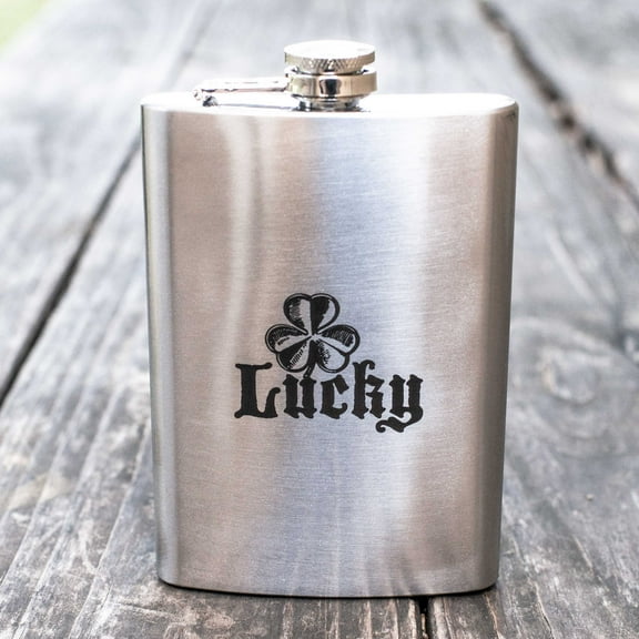 8oz Lucky - Clover Flask L1