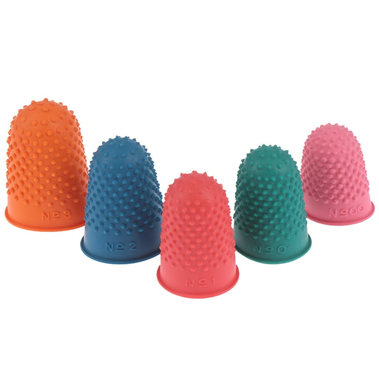 Racing Butterfly 5Pcs Counting Cone Rubber Thimble Protector Sewing Quilter  Finger Tip Craft 
