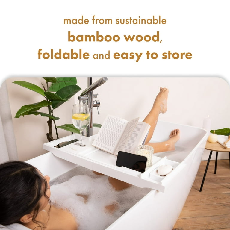 Bamboo Bath Caddy  Girl on the Go Wellness Spa