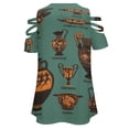 thumbnail image 5 of Ancient Greek Pottery Womens Summer V Neck Zipper Top Short Sleeve T Shirt Off Shoulder Top Casual Classy Loose Shirts, 5 of 7