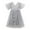 Grey, variant on Girls' Star Sequin Tulle Dress, Puff Sleeve V-Back Party Gown, Summer Sparkly Princess Dress for Kids,2-3 Years