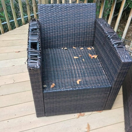 Brown Coffee Grant Flat Synthetic Rattan Repair Material Plastic Wicker Kit Patio Furniture Canada Plastic Rattan Wicker Repair Kit, Outdoor Wicker Furniture Repair Kit