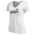 thumbnail image 2 of Women's White Navy Midshipmen Dora V-Neck T-Shirt, 2 of 3