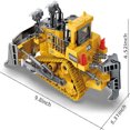 thumbnail image 4 of Remote Control Bulldozer Toys for Kids,9 Channel 1:24 Scale 2.4Ghz Construction Vehicles with Metal bulldozing Shovel,Lights,Sounds,RC Bulldozer Gifts for Boys Girls, 4 of 7